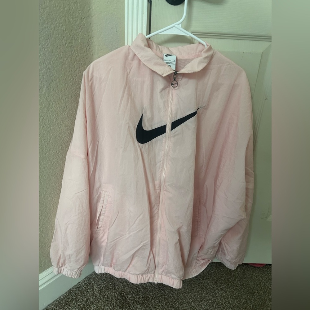 Pink Nike wind breaker